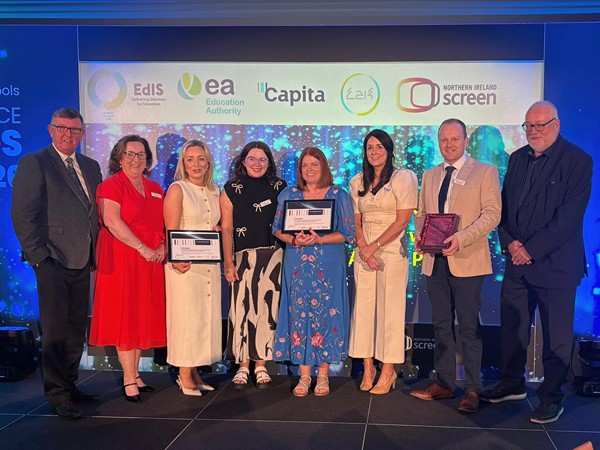 Representatives from St. Colman’s College, St. Ronan’s PS and St. Clare’s Abbey PS