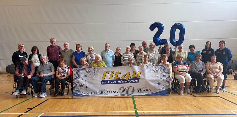 Pictured at an event in Newry Newry and Armagh to celebrate 20 years of Fit 4 U for adults with a physical disability and 10 years of Fit 4 U 2 for adults with a learning disability.