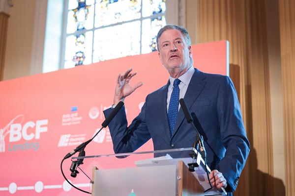 Bill deBlasio who delivered the keynote speech. 