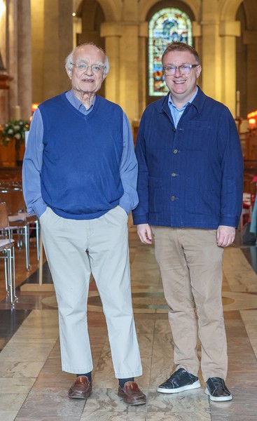 Sir John Rutter and Richard Yarr, Chair of the Charles Wood Festival Of Music.