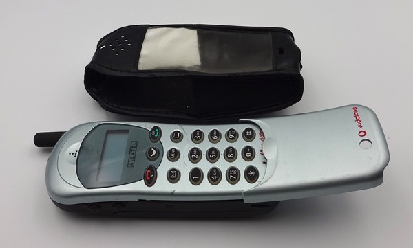 Alcatel Vodafone Pay as You Talk phone 1999- Vodafone were credited with sending the first text message in 1992 Newry & Mourne Museum Collection