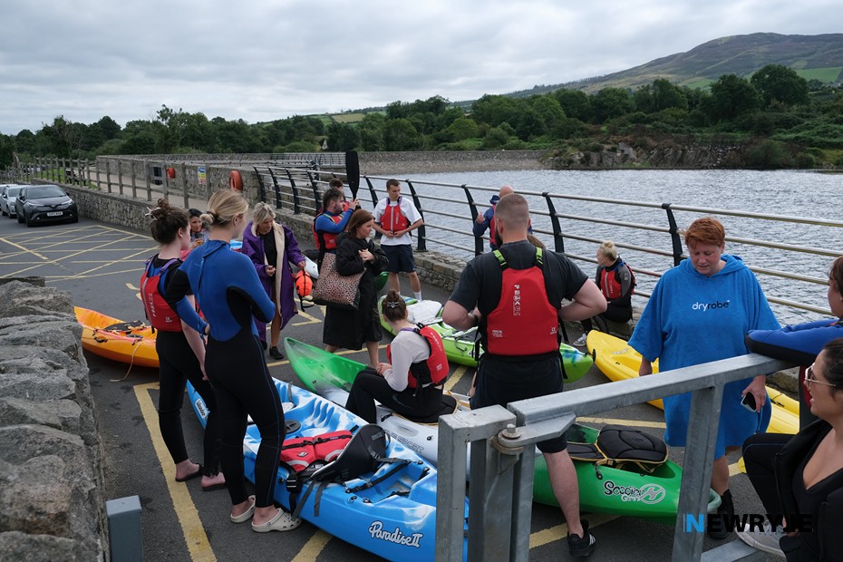 A group at Camlough Lake last summer. Photograph: Columba O'Hare/ Newry.ie 