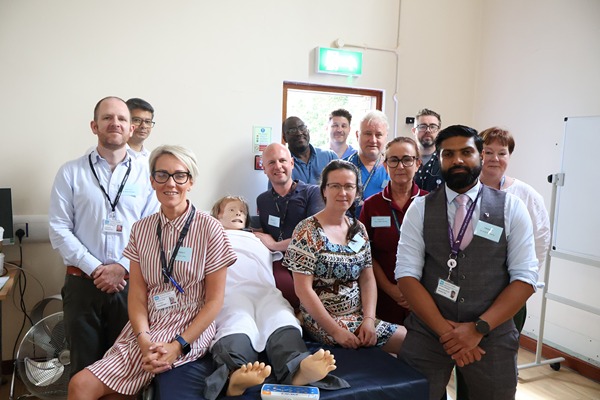 Faculty members who delivered the HALO (High Acuity, Low Occurrence) training programme in the new Simulation Suite at Daisy Hill Hospital.
