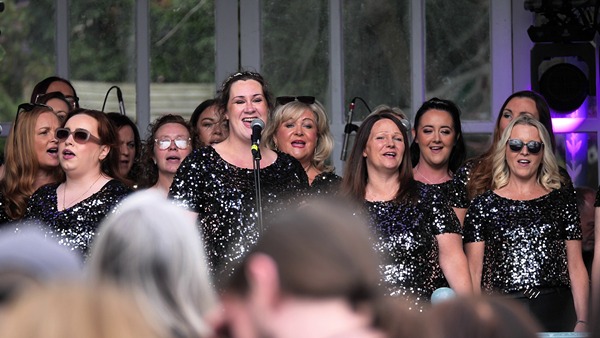 The Uplifted Gospel Choir on the Bandstand at Wake the Giant