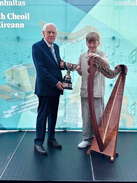 Turlough McMahon on winning the Under 12 Harp All Ireland title for An Bonnán Buí CCE