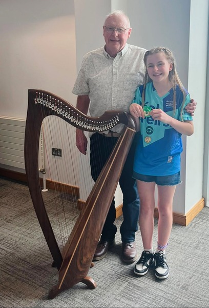 Mullaghbane girl Clare Toale took home a second place with Glens of Antrim CCE in the Under 12 Irish Harp.