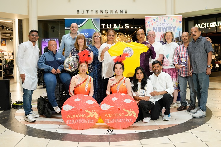 Pictured at the launch of Newry Mela at Buttercrane. Photograph: Vysakh Mohan Photography