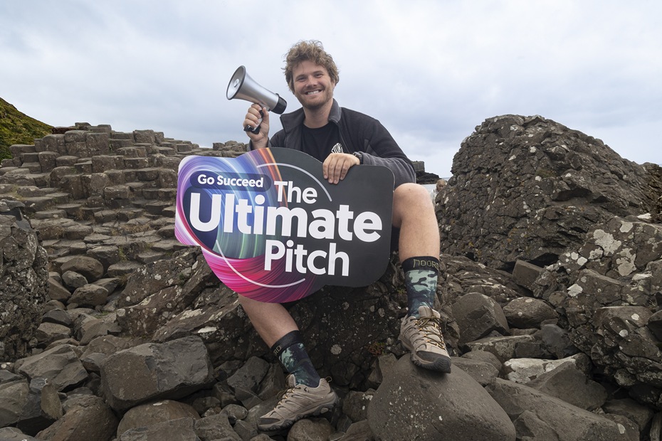 Pictured at the Giant’s Causeway to launch this year’s competition is founder of Noord and winner of last year's Go Succeed: The Ultimate Pitch, Sander Van Eck.