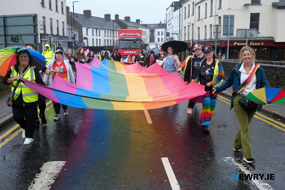 The Newry Pride Parade in 2026. Photograph: Columba O'Hare/ Newry.ie 
