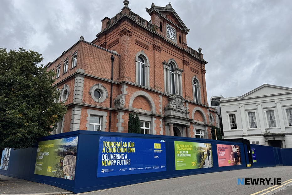 The Newry Town Hall and arts centre site. Photograph: Columba O'Hare/ Newry.ie 