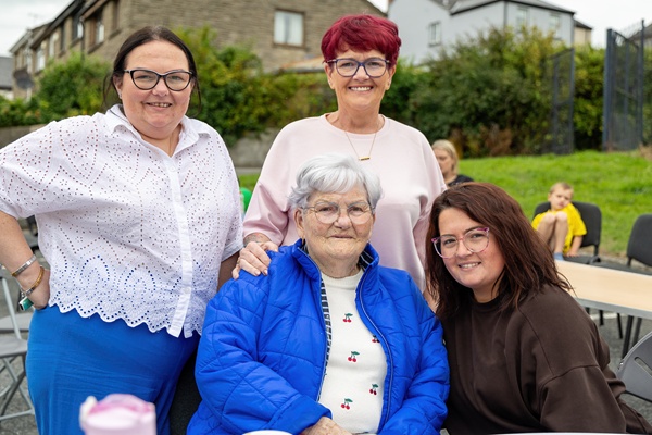 Family time and plenty of smiles for Bernie Hollywood, Lesa Rooney, Ann Hollywood and Jade Rooney at Three Ways Community Association’s Community Funday.