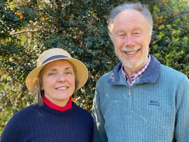 Poet and novelist  Csilla Toldy with photographer Jonathan Heyhoe