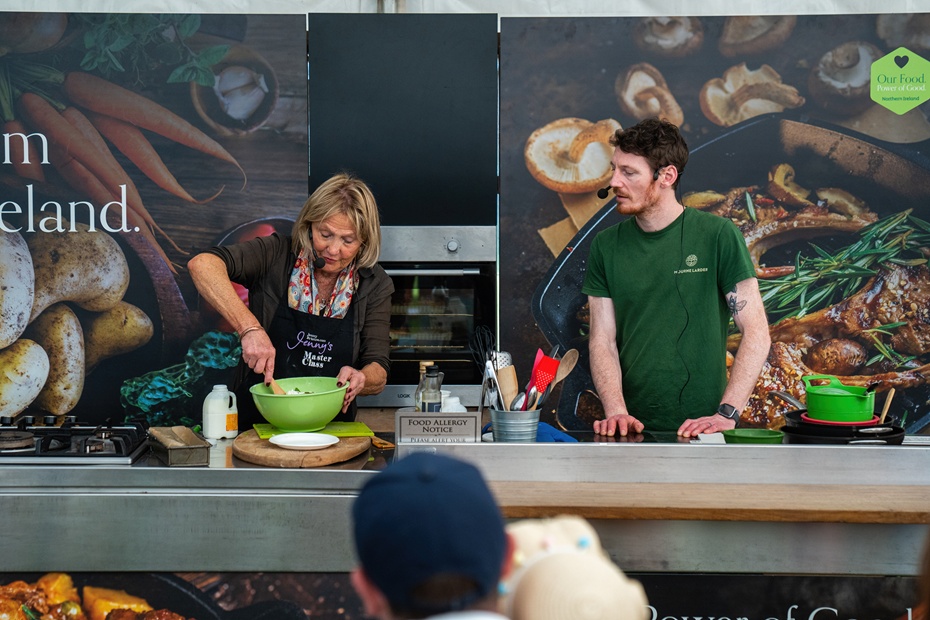 The food stage will showcase some of Northern Ireland’s best-loved culinary personalities, including Jenny Bristow.  