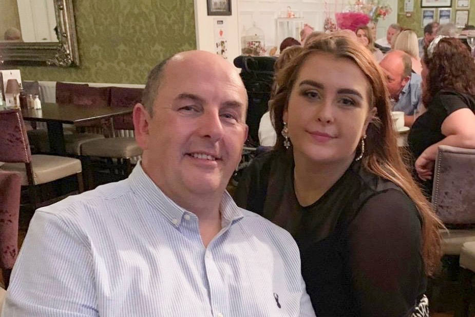 Cllr Jarlath Tinnelly with his daughter Aoife who passed away earlier this year.