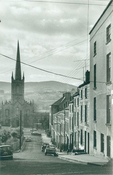 A nurses’ home was opened in 1910 in Hyde Terrace by Newry District Nursing Society, which was established in 1898. This photograph was taken by Cecil Newman in the 1960s. Newry and Mourne Museum Collection