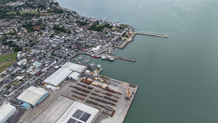 Warrenpoint Port and town.