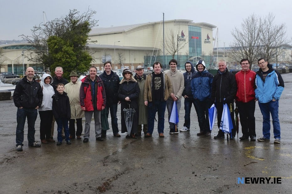 Some of the Newry park campaigners pictured at the Albert Basin site back at the start of their campaign in 2014.