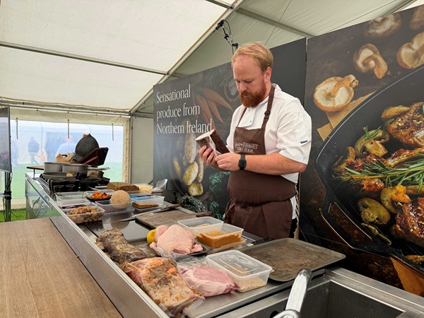 Dishing up some wonderful home produced food