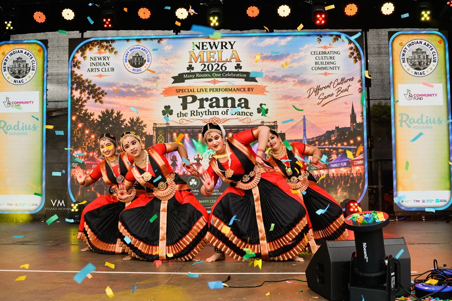 Performing at Newry Mela in McClelland Park on Sunday. Photograph: Vyshak Mohan Photography 