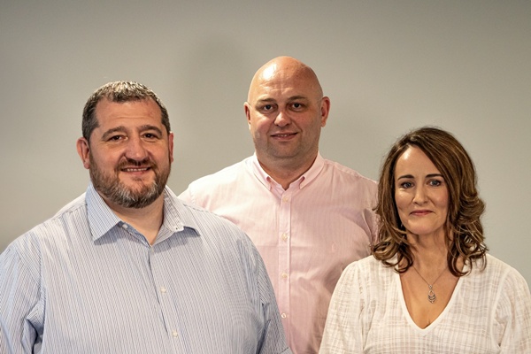 Pictured from AM Consulting Engineers are (L to R): Aidan McCarthy, Managing Director; Paul McGreevy, Director (Structures) and Sarah McCarthy, Director (Operations).