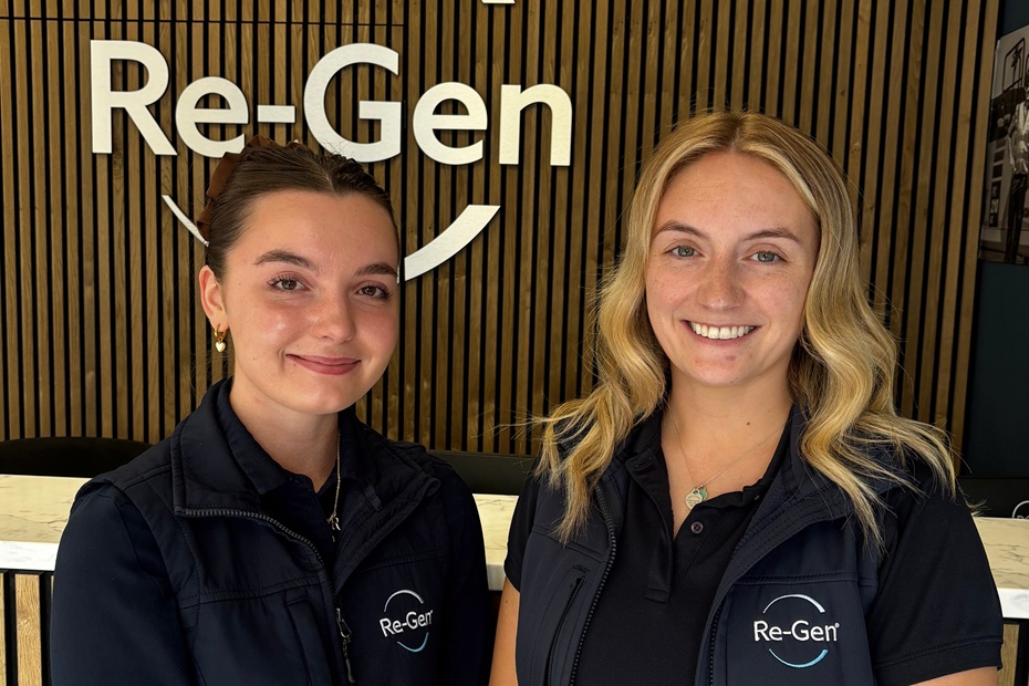 Anna McAteer with her mentor Sarah Keown