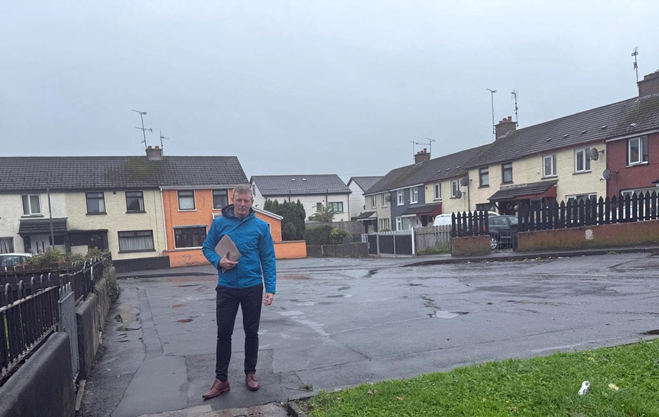 Justin McNulty MLA at Derrybeg