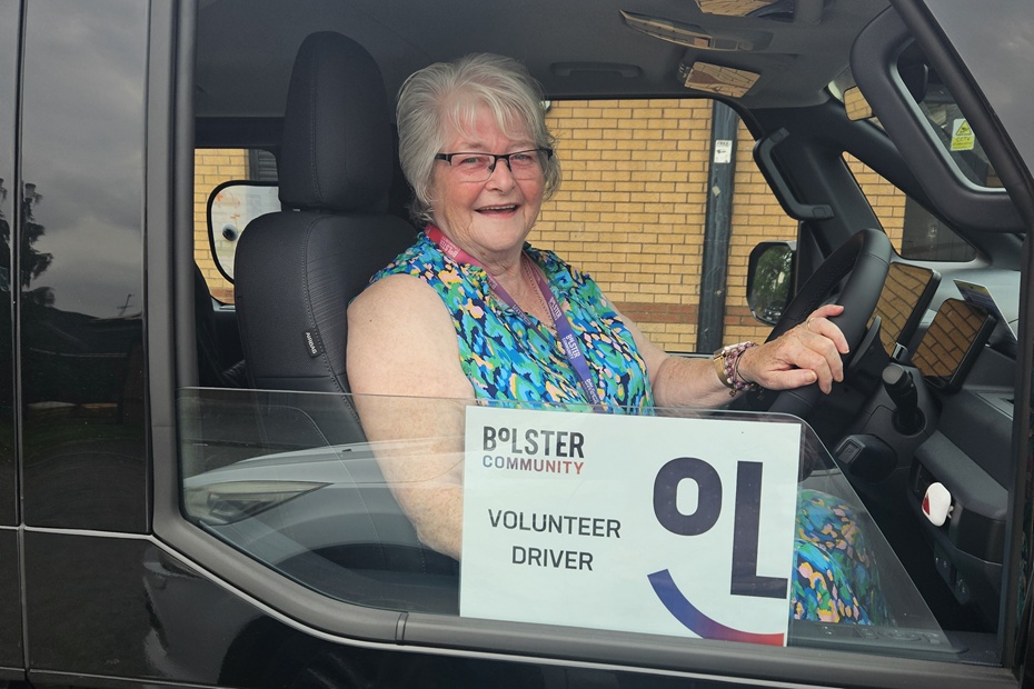 Home2Hospital volunteer driver Geraldine McCullaugh.