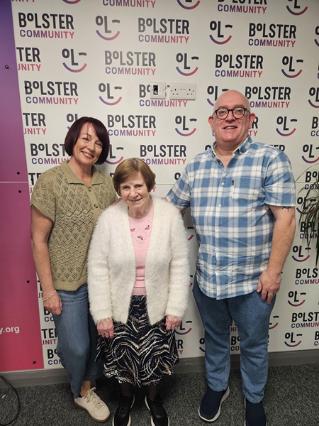 Home2Hospital coordinator Paula McCracken (left) with service user Theresa Garvey and volunteer driver Noel Evans.