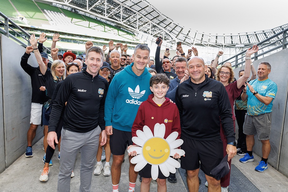Rory's Miles to Mayo walk at Aviva Station