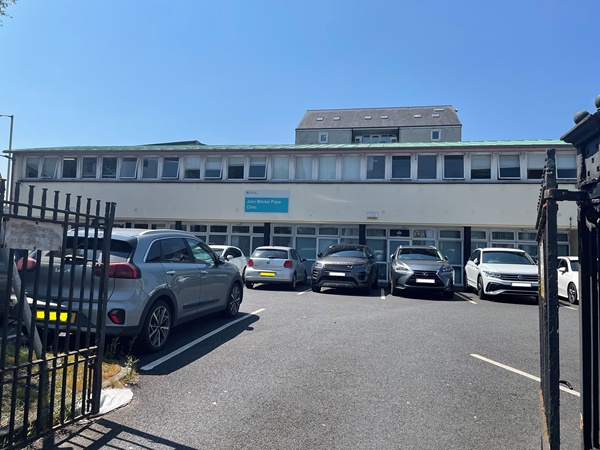 John Mitchel Place Clinic, which was used for Registration for Newry District from August 1961. 