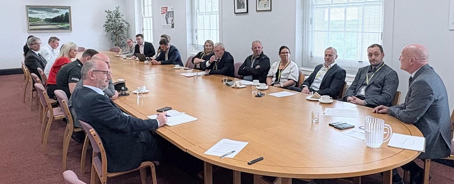 The Taxi sector meeting at Stormont
