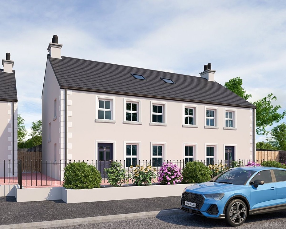 An artists impression of the Omeath homes 