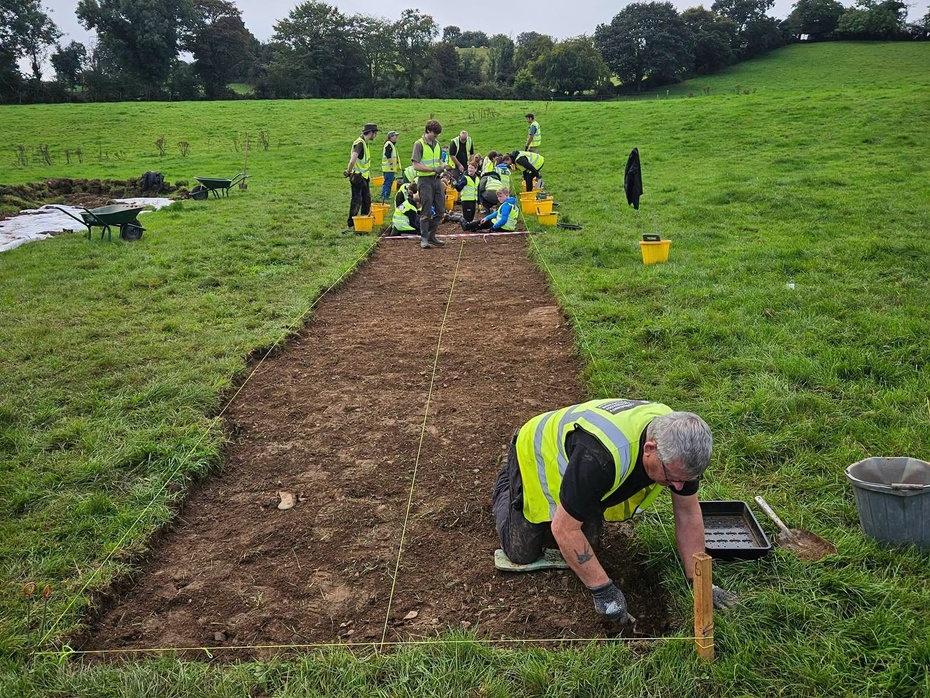 Work on the exciting archaeological excavation underway at Killyloughran near Creggan.