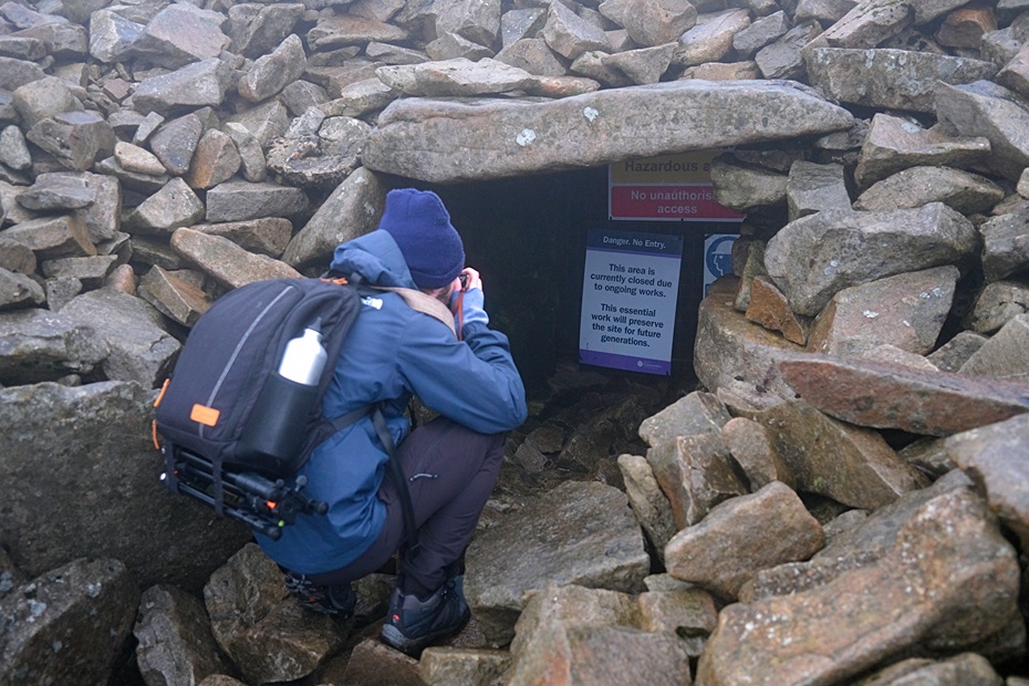 The entrance to the passage grave at last years Winter Solstice. Photograph: Columba O'Hare/ Newry.ie 