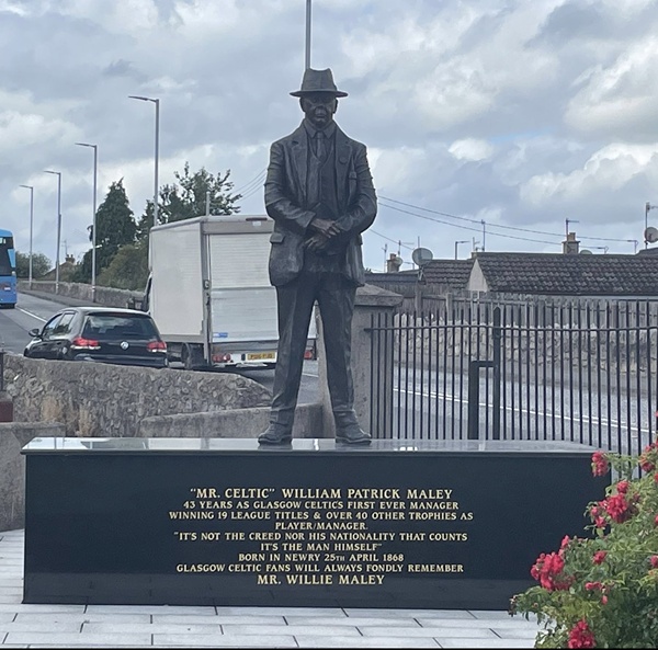 Statue of William Maley, located at the bottom of Camlough Road Newry and Mourne Museum Collection.