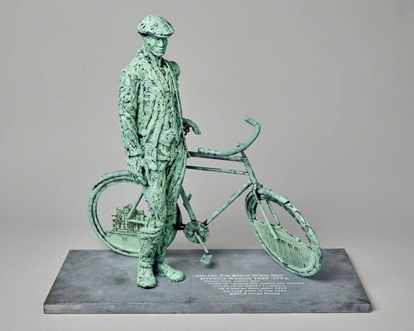  Image 1 Maquette by Barry Linnane of Patrick Rankin with his bicycle. The sculpture, which is located on the Dublin Bridge, Newry, was commissioned by Newry, Mourne & Down District Council. Newry and Mourne Museum Collection.