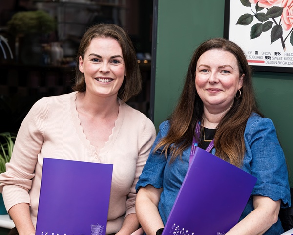 Southern Health Trust social workers Amie White and Ciana Mallon at the recent Rooted in Confidence Workshop.