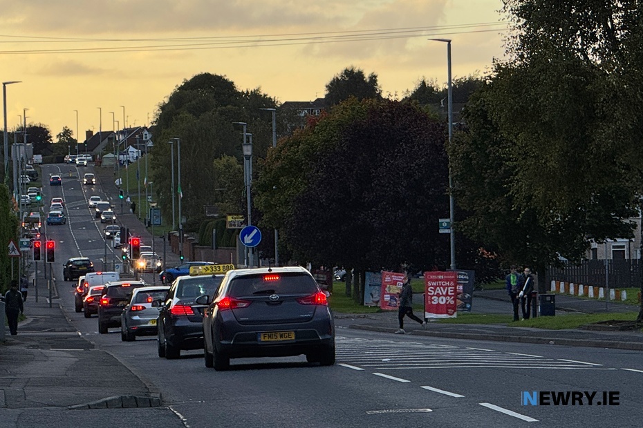 The Garvaghy road earlier this evening. Photograph: Columba O'Hare/ Newry.ie 