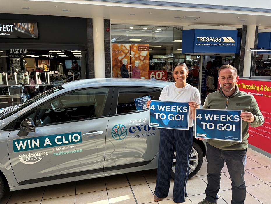 Pointing out that there is only four weeks to go to get a ticket for the Hospice win a car raffle.