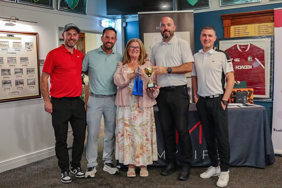 Winning smiles at the MyLife charity golf day