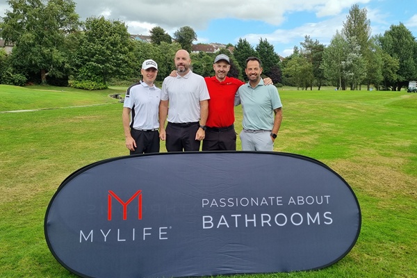 Competitors pictured at the MyLife golf day