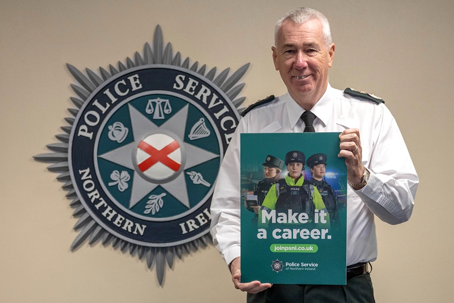 Chief Constable Jon Boutcher launching the recruitment drive.
