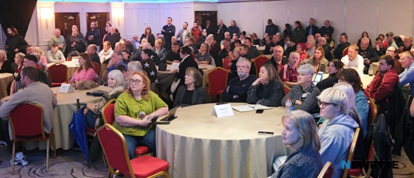 A section of the crowd at the packed Newry People's Forum meeting. Photograph: Columba O'Hare/ Newry.ie 