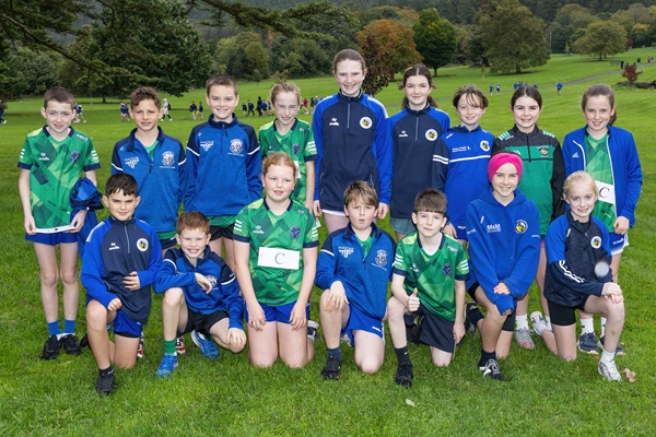 Dromintee Primary School pupils who competed at the cross-country event, with the boys’ team finishing joint third in their section.