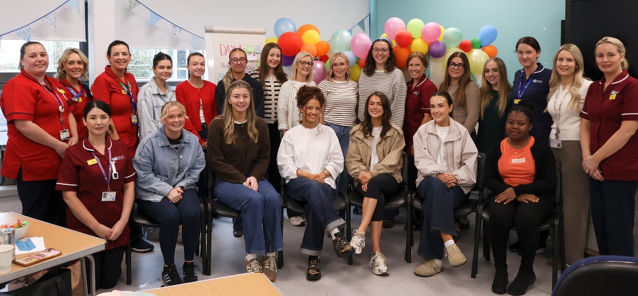 The Southern Trust’s newly qualified midwives pictured with members of the maternity team.