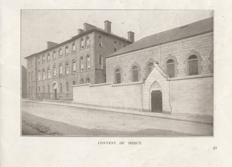 Photograph of the Convent of Mercy from a souvenir booklet of the consecration of the Cathedral of SS Patrick & Colman, Newry 1925.  Newry & Mourne Museum Collection.
