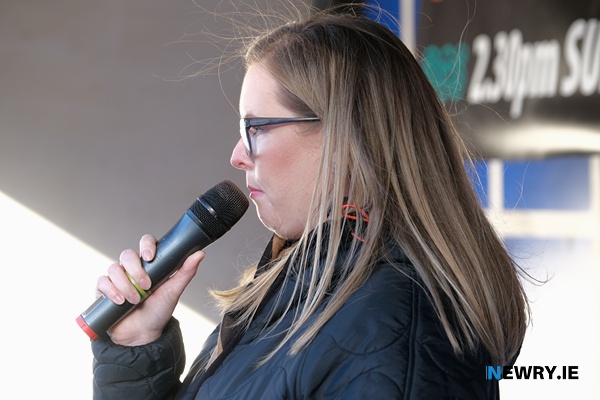 Sinéad Cole tells of her experience at Daisy Hill. Photograph: Columba O'Hare/ Newry.ie 