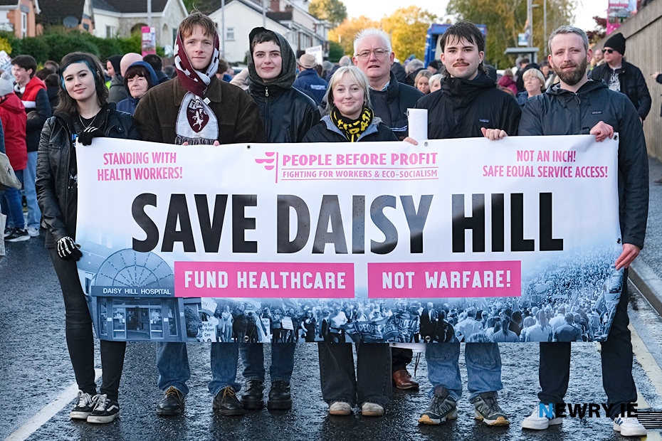 People Before Profit members at the Save Daisy Hill rally.