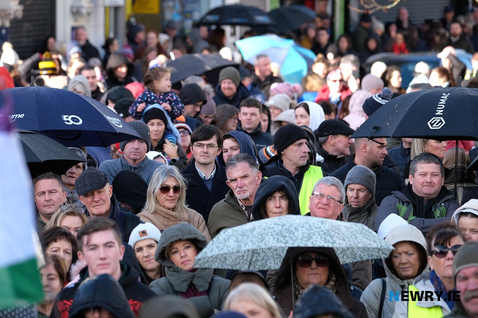 A section of the crowd at the SOS Daisy Hill rally. Photograph: Columba O'Hare/ Newry.ie 