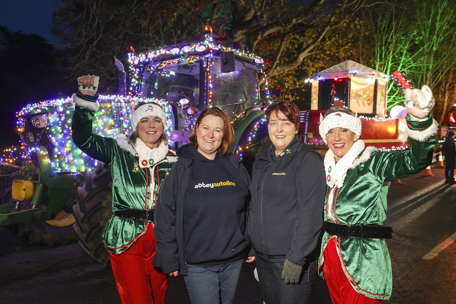 Celebrating the Light Up the Night event are from left: Tracy Kelly, Pauline O’Hanlon, AbbeyAutoline Newry Branch Manager, Michelle Hughes, AbbeyAutoline Newry Branch Senior Sales Advisor and Leon Kennedy.